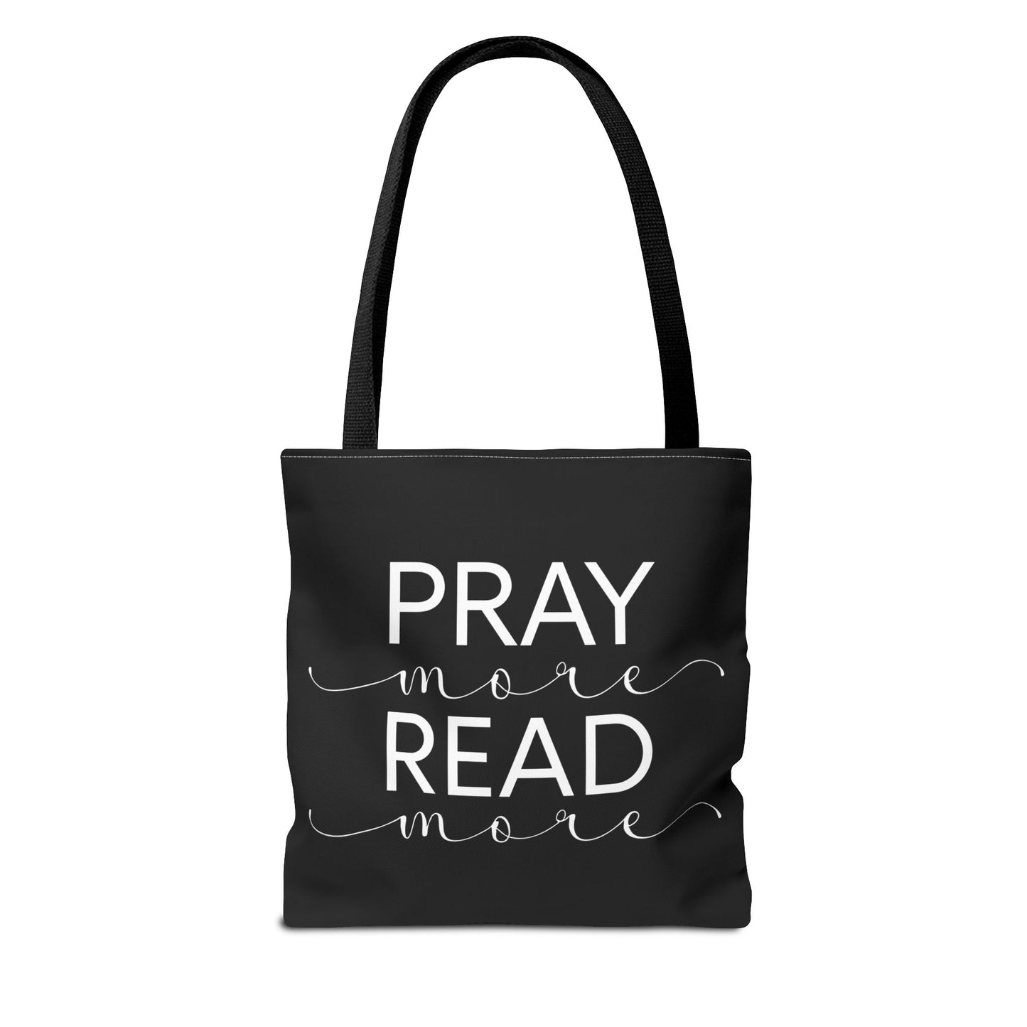 Pray More Read More Tote Bag