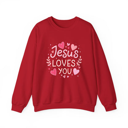 Jesus Loves You Valentine Sweatshirt