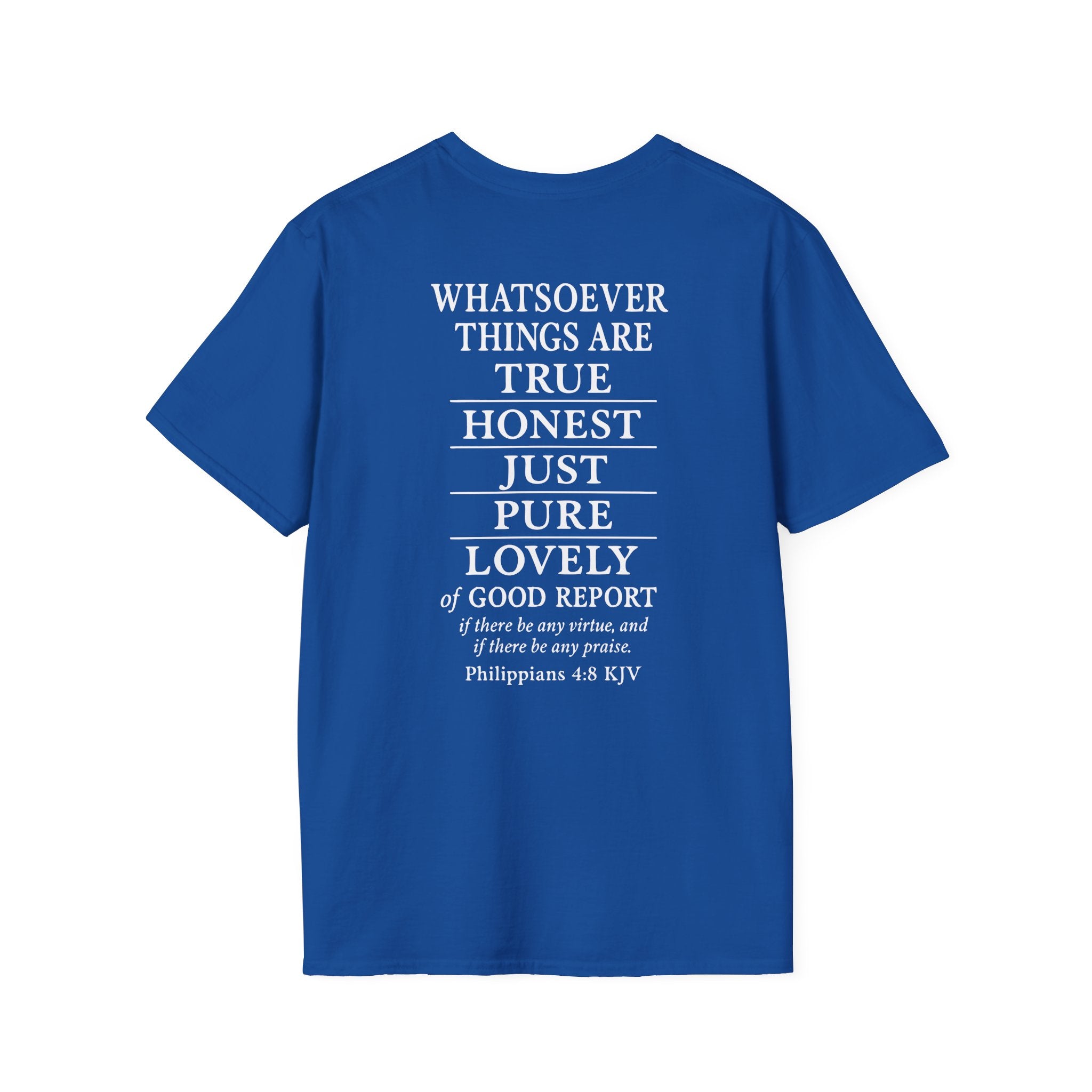 Philippians 4:8 Think on These Things Christian Unisex T-Shirt