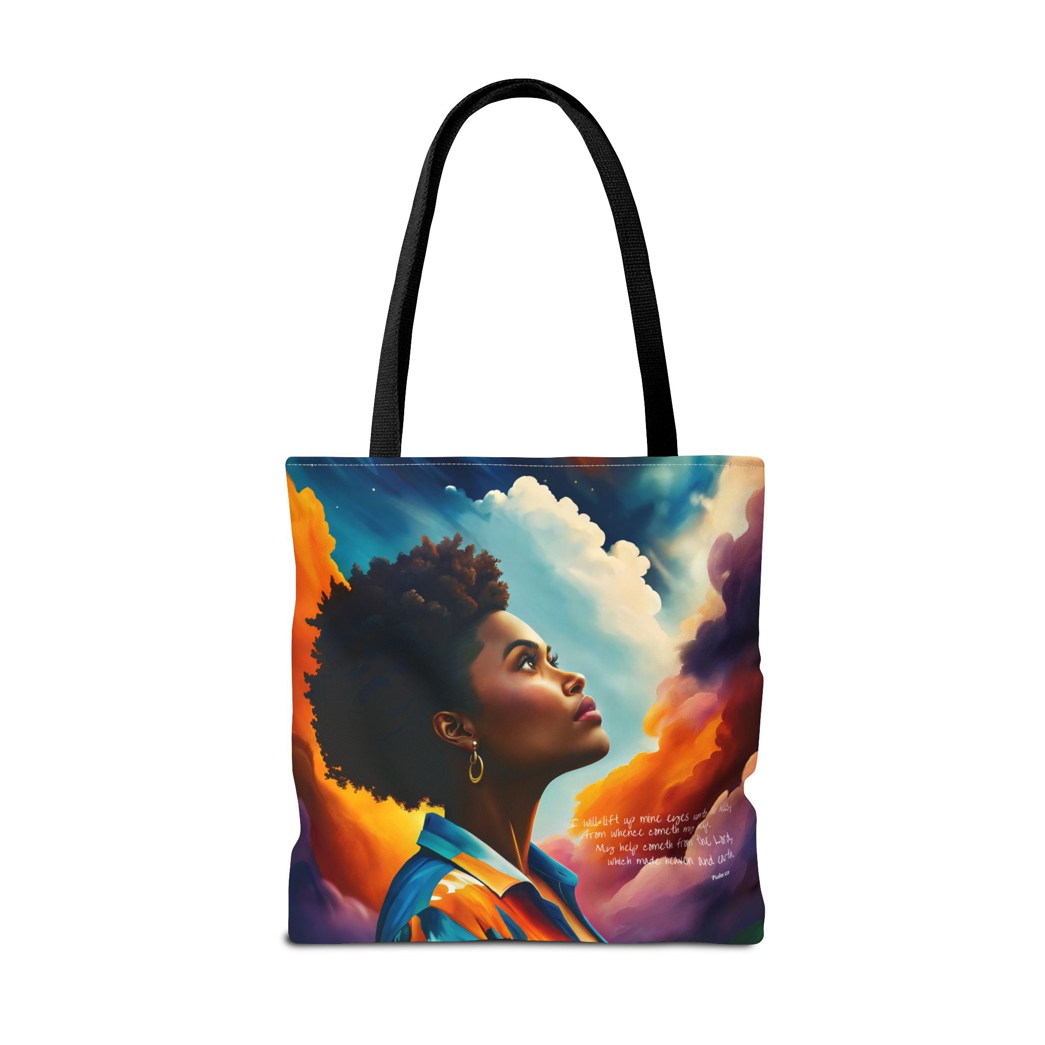 Custom - I Will Lift Up Mine Eyes Tote Bag - Art