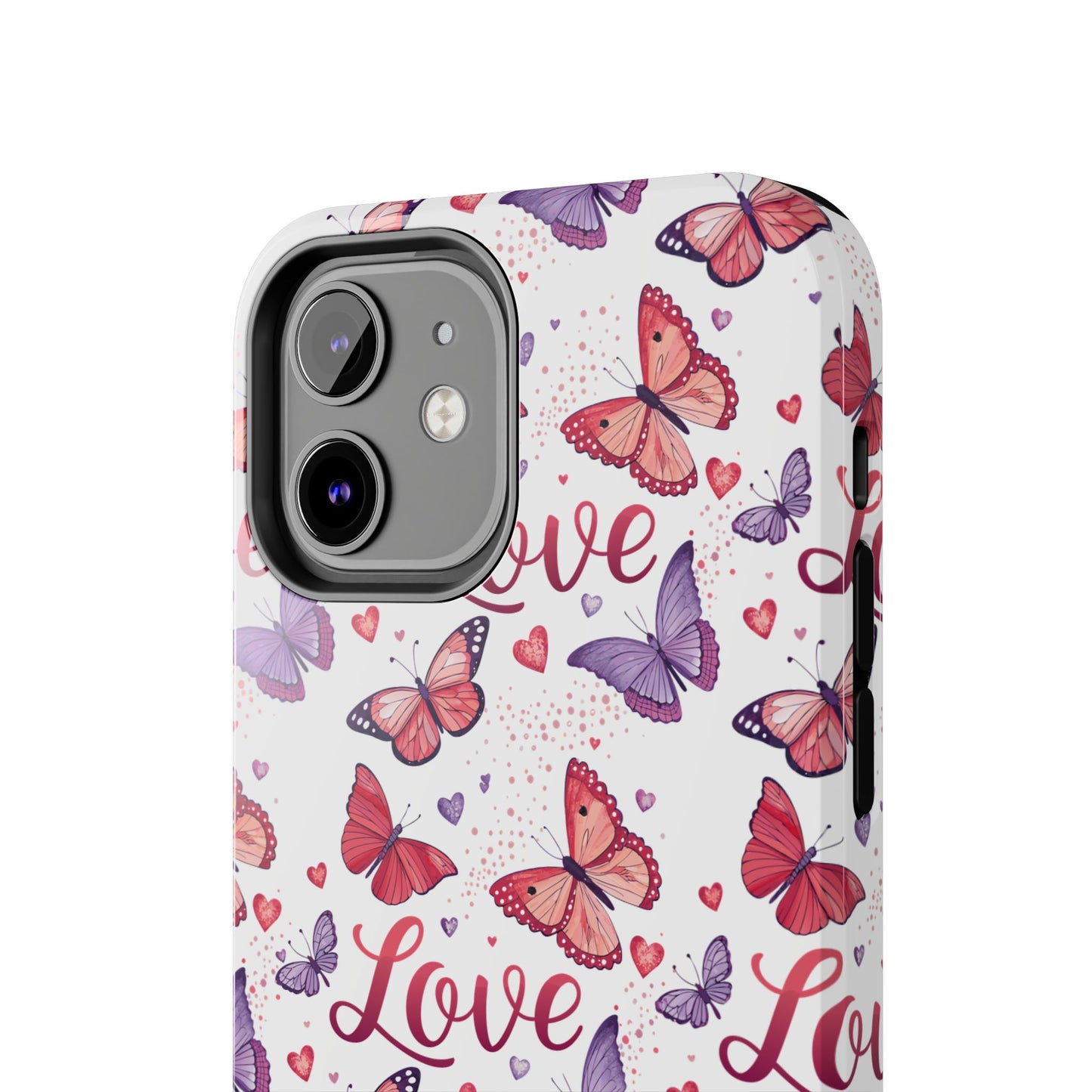 Love & Butterflies Valentine's Tough Phone Cases