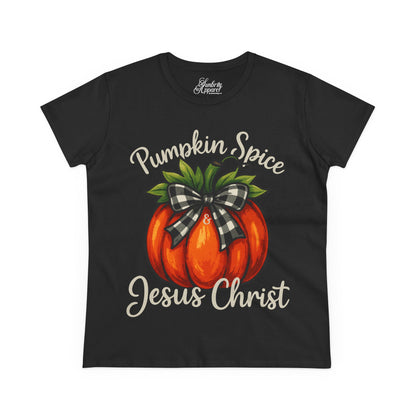 Women's Tee - Pumpkin Spice & Jesus Christ Design