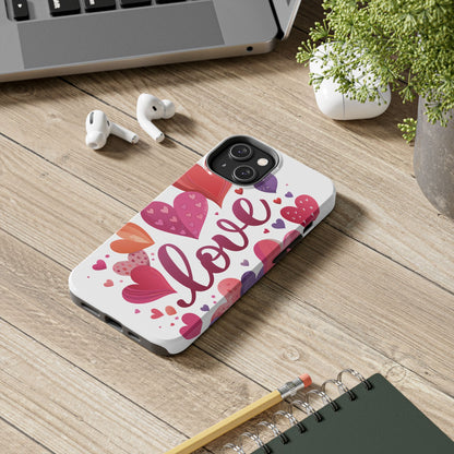 Love & Hearts Tough Valentine Phone Cases