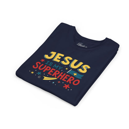 Kids 'Jesus is My Superhero' Short Sleeve Tee