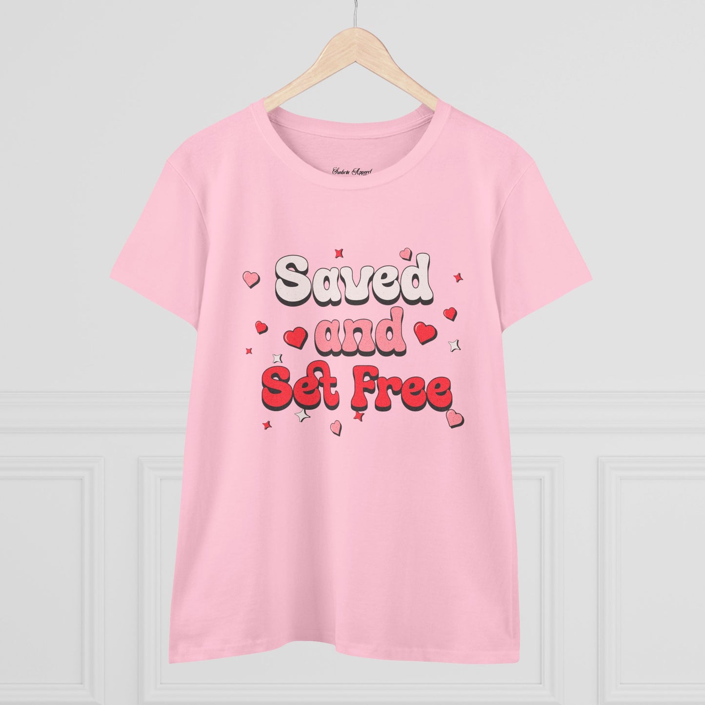 "Saved and Set Free" Women's Cotton Tee