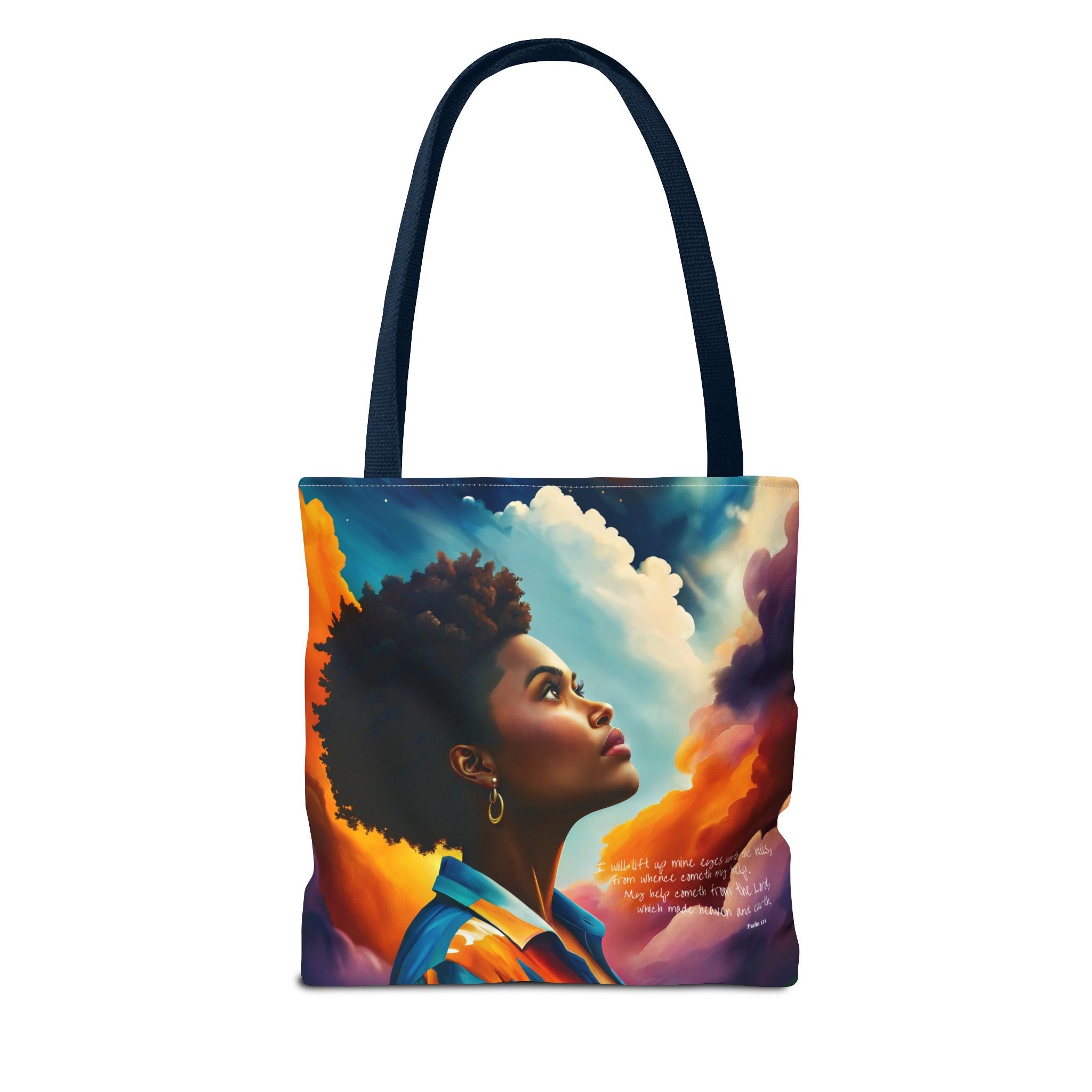 Custom - I Will Lift Up Mine Eyes Tote Bag - Art