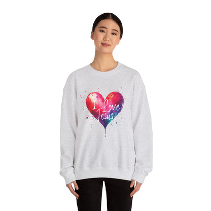 I Love Jesus - Valentine - Christian Sweatshirt