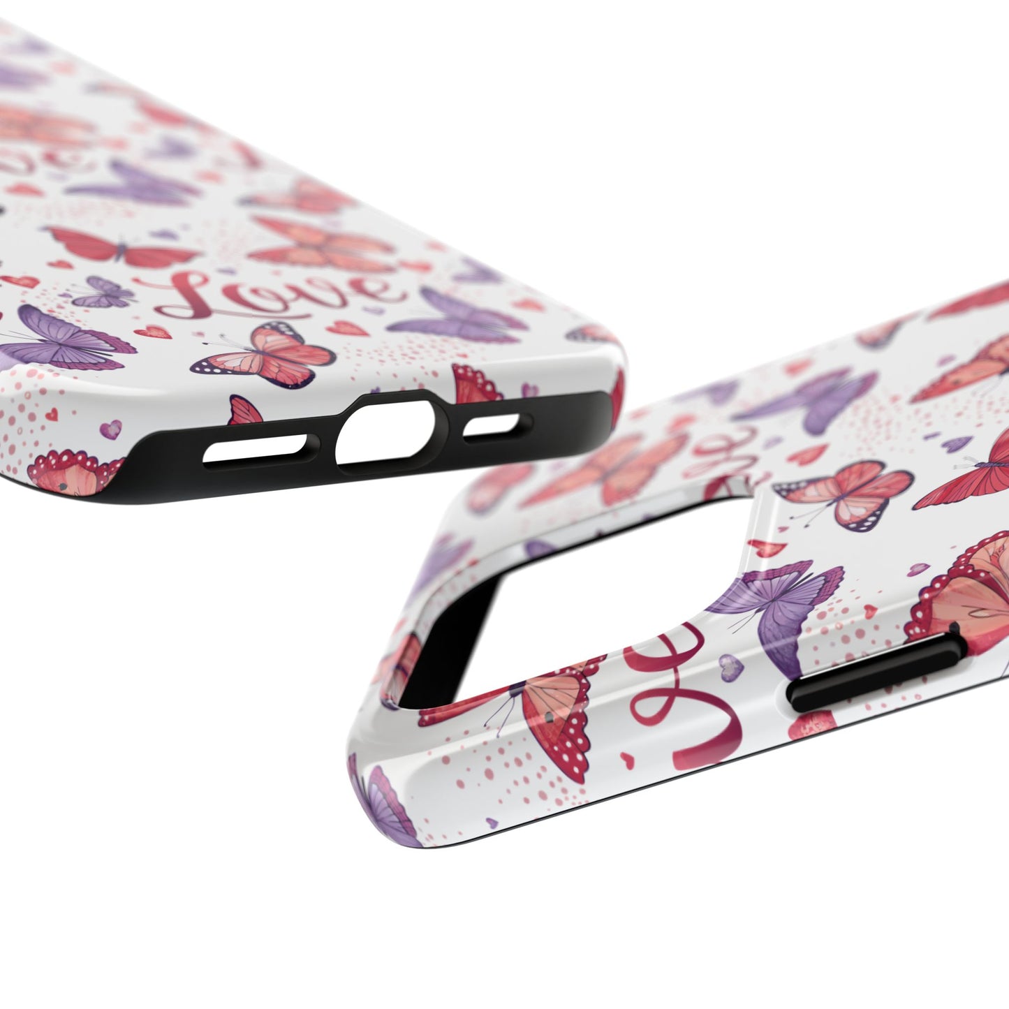 Love & Butterflies Valentine's Tough Phone Cases