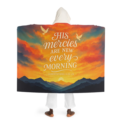 Hooded Blanket - His Mercies Are New Every Morning