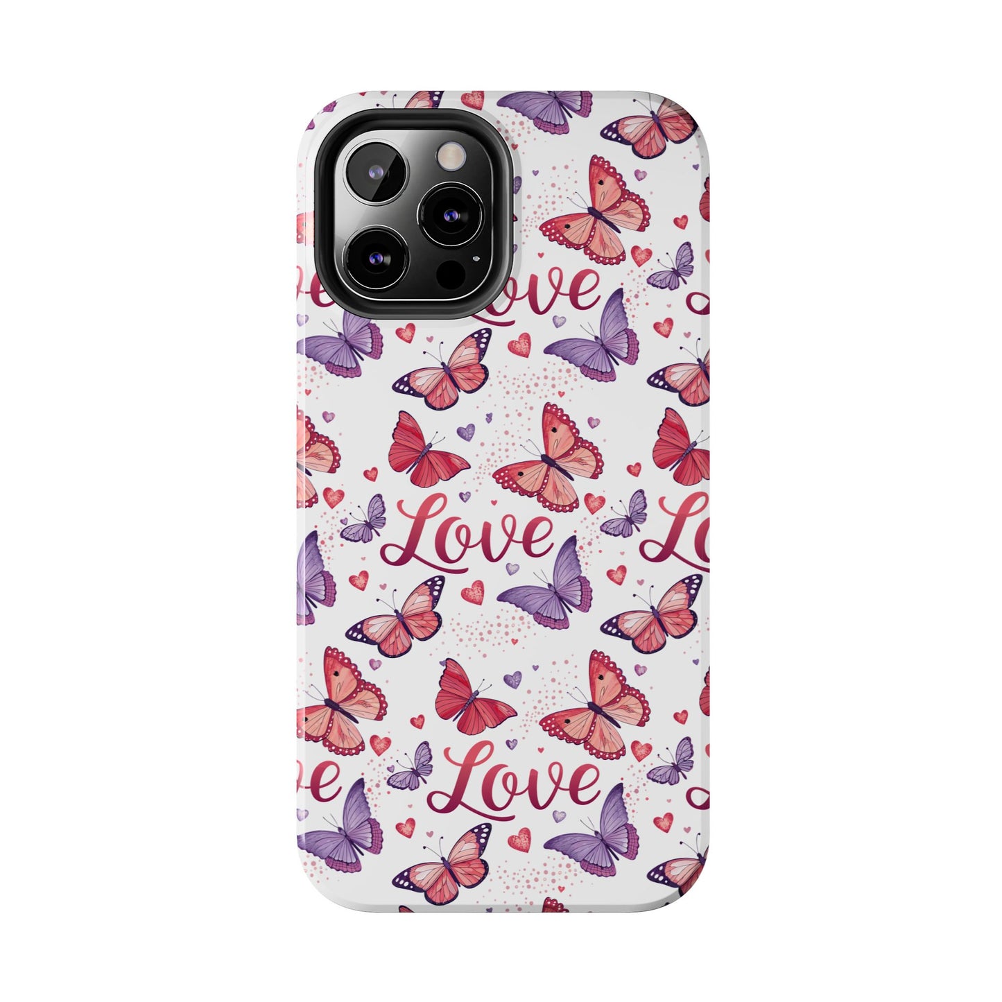 Love & Butterflies Valentine's Tough Phone Cases