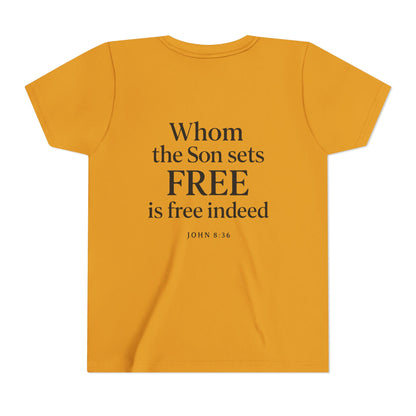 Christian Youth Tee - Freedom in Christ Design