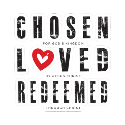 Chosen, Loved, and Redeemed Stickers