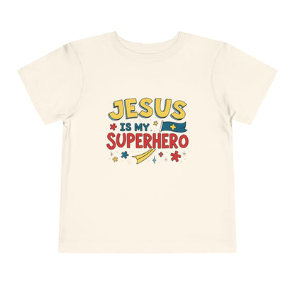 Jesus is My Superhero - Toddler Short Sleeve Tee