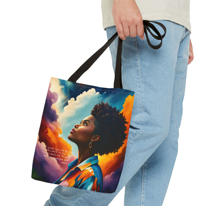 Custom - I Will Lift Up Mine Eyes Tote Bag - Art