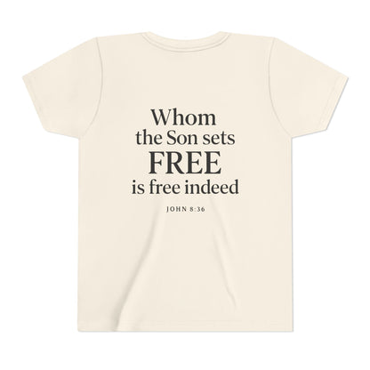 Christian Youth Tee - Freedom in Christ Design