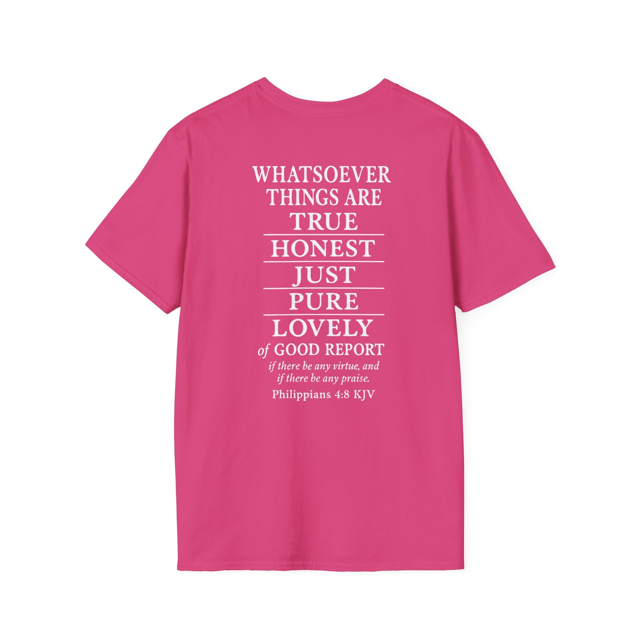 Philippians 4:8 Think on These Things Christian Unisex T-Shirt