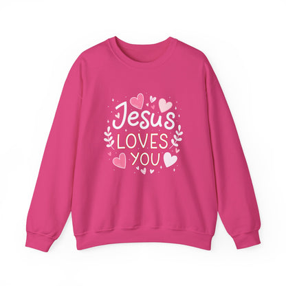 Jesus Loves You Valentine Sweatshirt