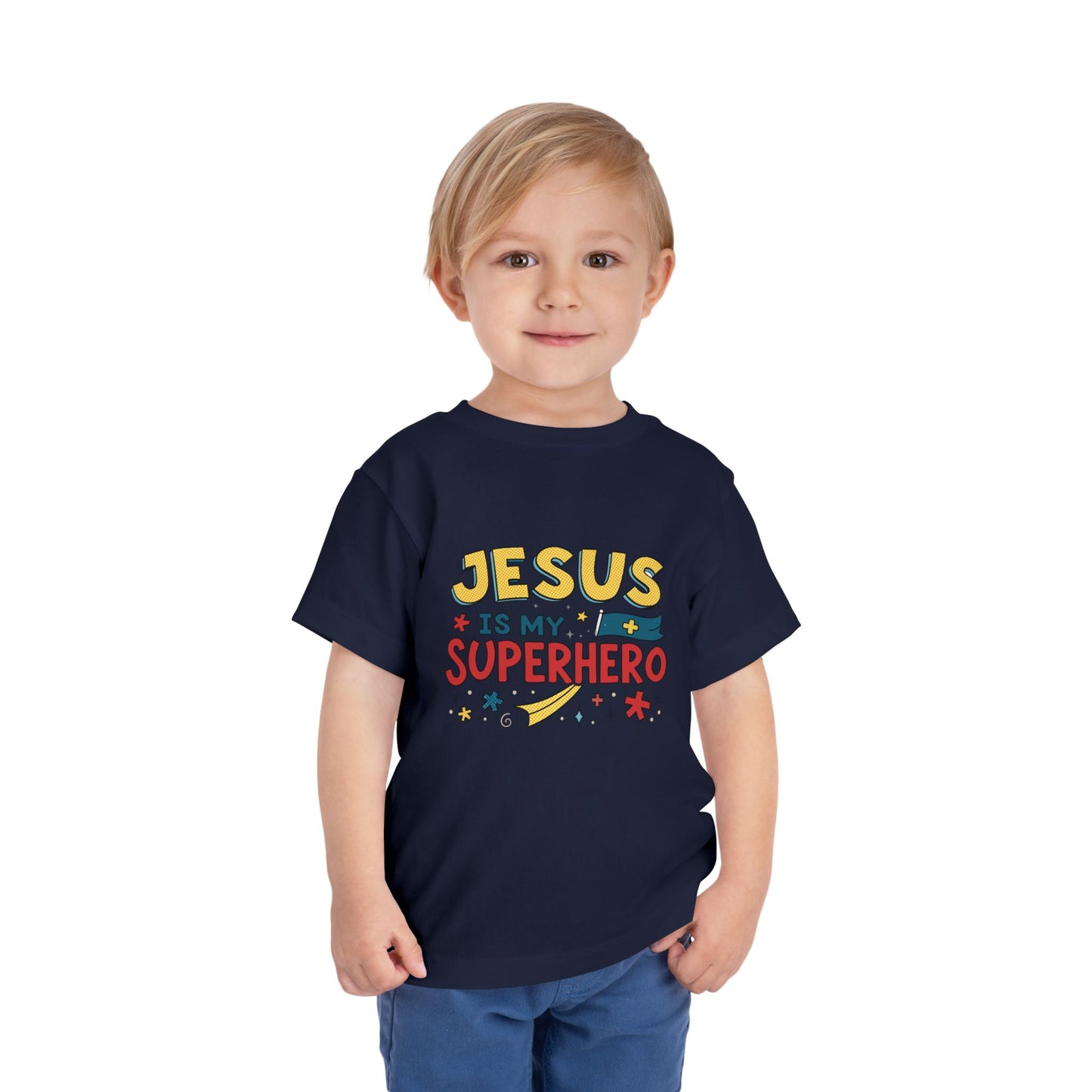 Jesus is My Superhero - Toddler Short Sleeve Tee