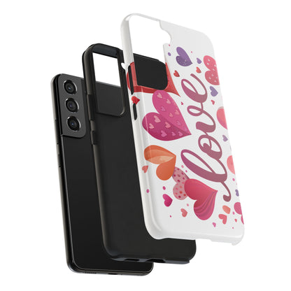 Love & Hearts Tough Valentine Phone Cases