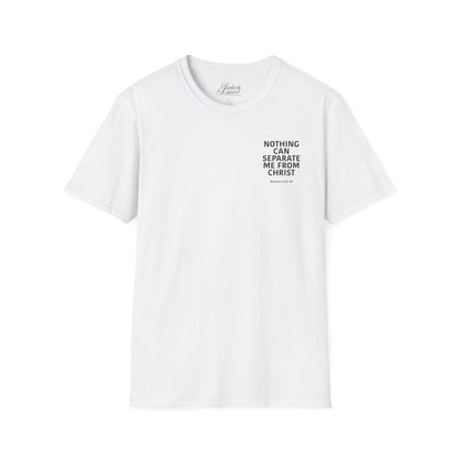 Christian Unisex T-Shirt Romans 8:35-39 Scripture Design