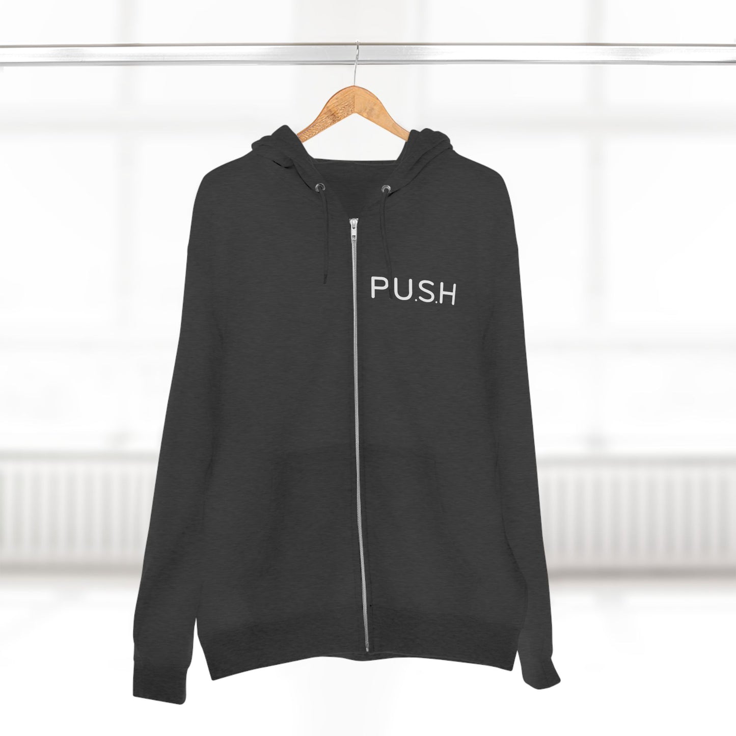 Personalized Zip Hoodie - P.U.S.H - Pray Until Something Happens