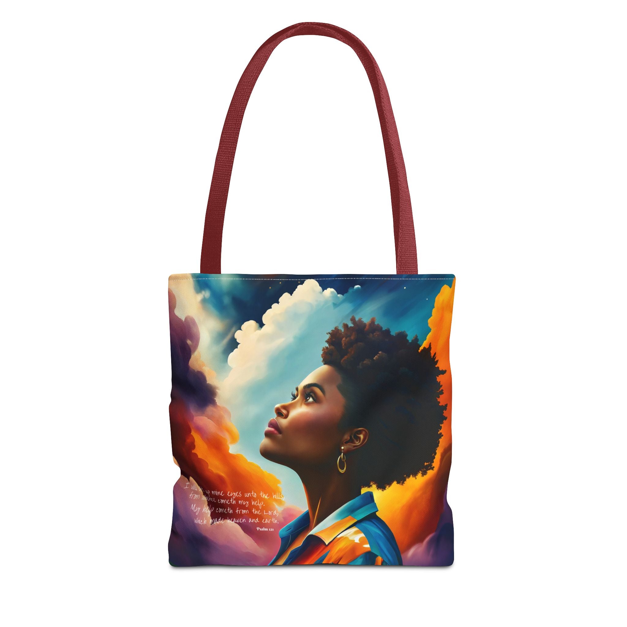 Custom - I Will Lift Up Mine Eyes Tote Bag - Art