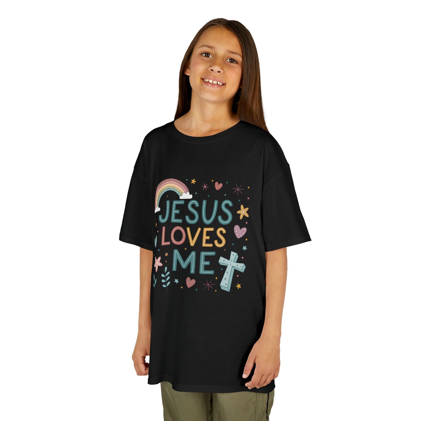 Kids T-Shirt Jesus Loves Me Design