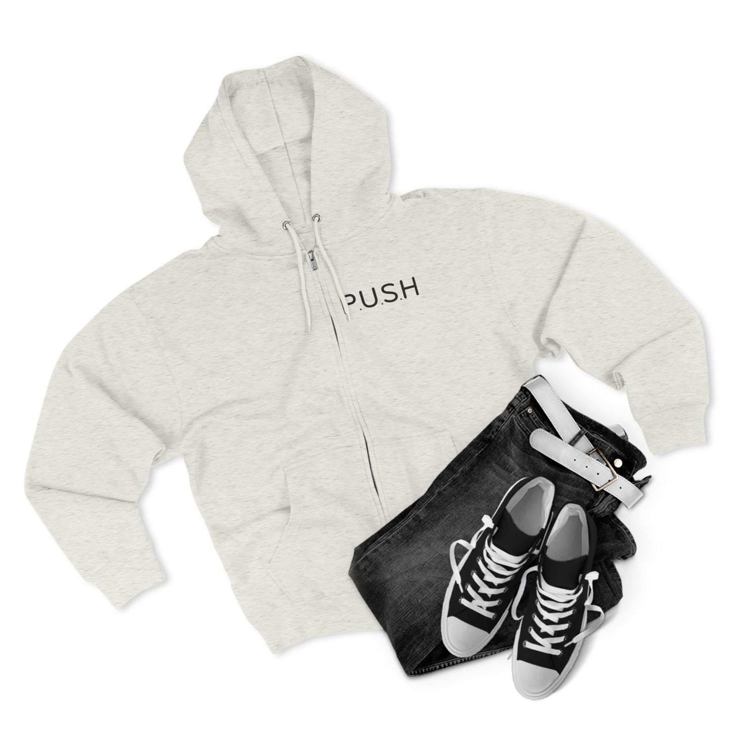 Zip Hoodie - P.U.S.H - Pray Until Something Happens