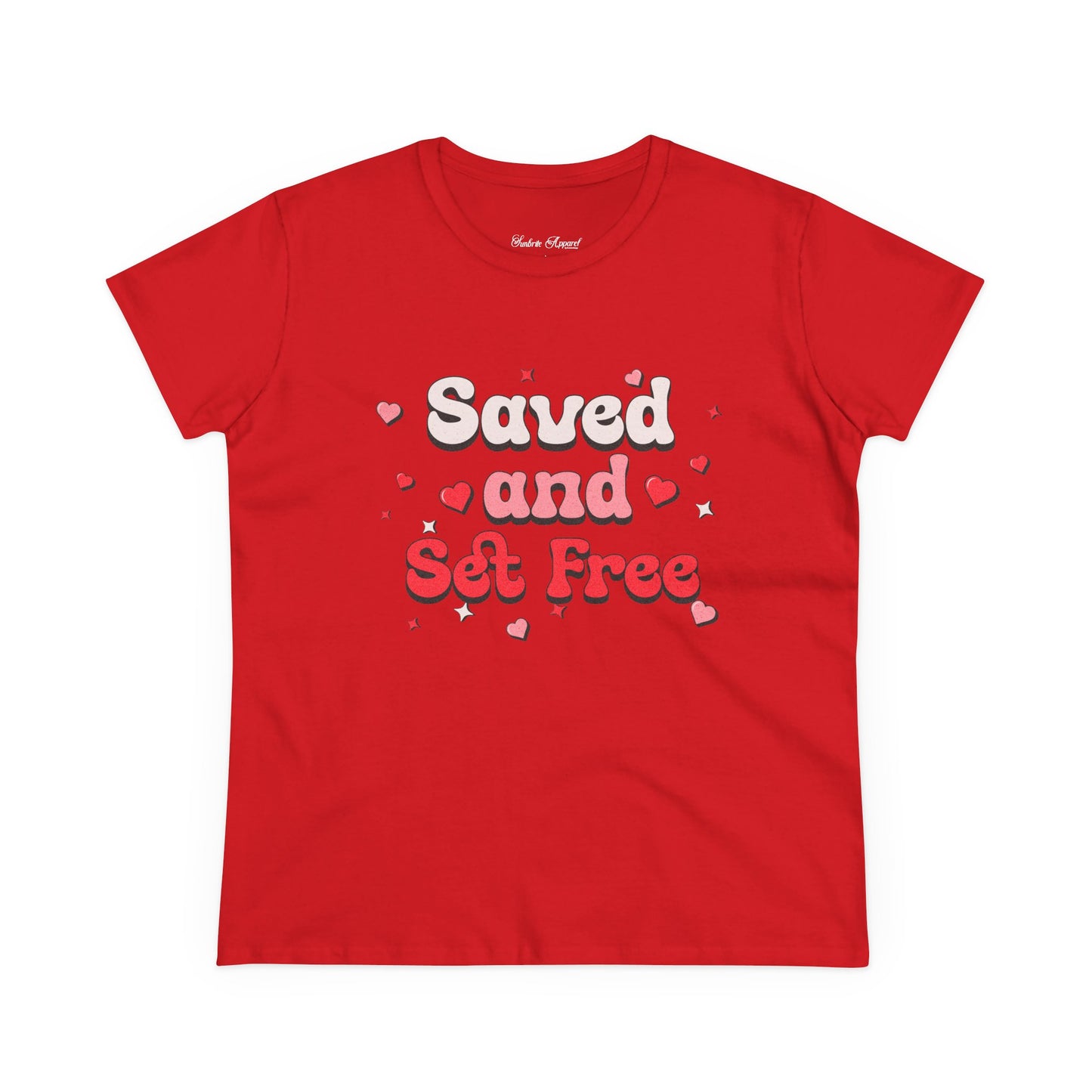 "Saved and Set Free" Women's Cotton Tee