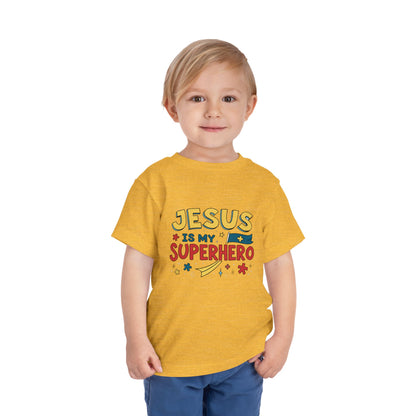 Jesus is My Superhero - Toddler Short Sleeve Tee