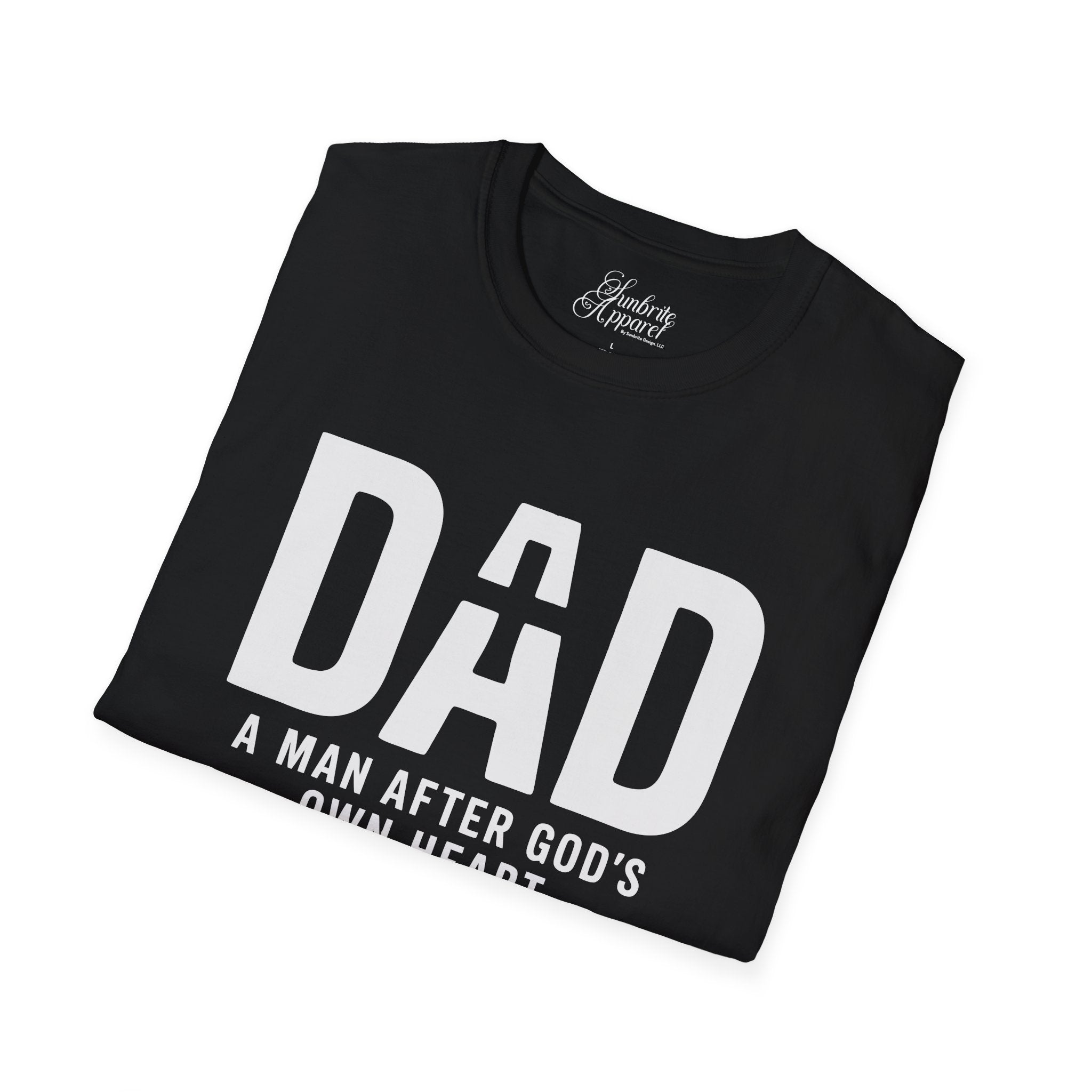 DAD A Man After God's Own Heart Unisex Softstyle T-Shirt