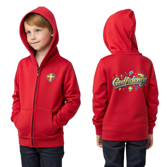 Godfidence Youth Zipped Hoodie