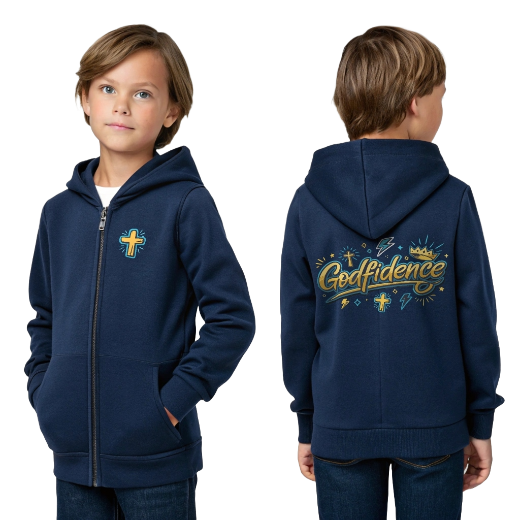 Godfidence Youth Zipped Hoodie