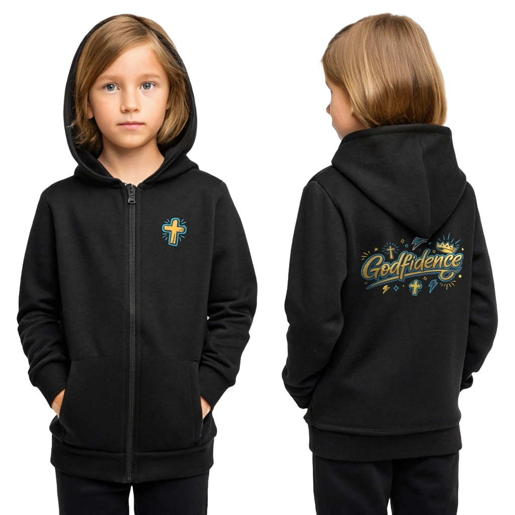 Godfidence Youth Zipped Hoodie