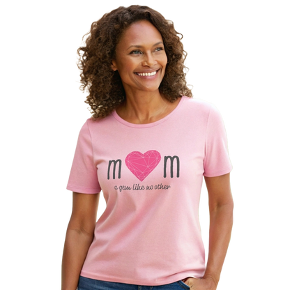 "Mom" A Gem Like No Other - Women's Cotton Tee – Perfect Gift for Mother's Day