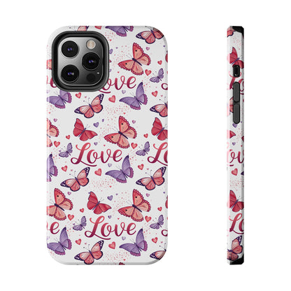 Love & Butterflies Valentine's Tough Phone Cases