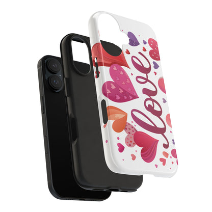 Love & Hearts Tough Valentine Phone Cases