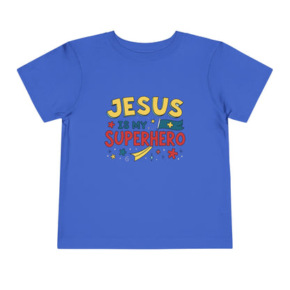 Jesus is My Superhero - Toddler Short Sleeve Tee