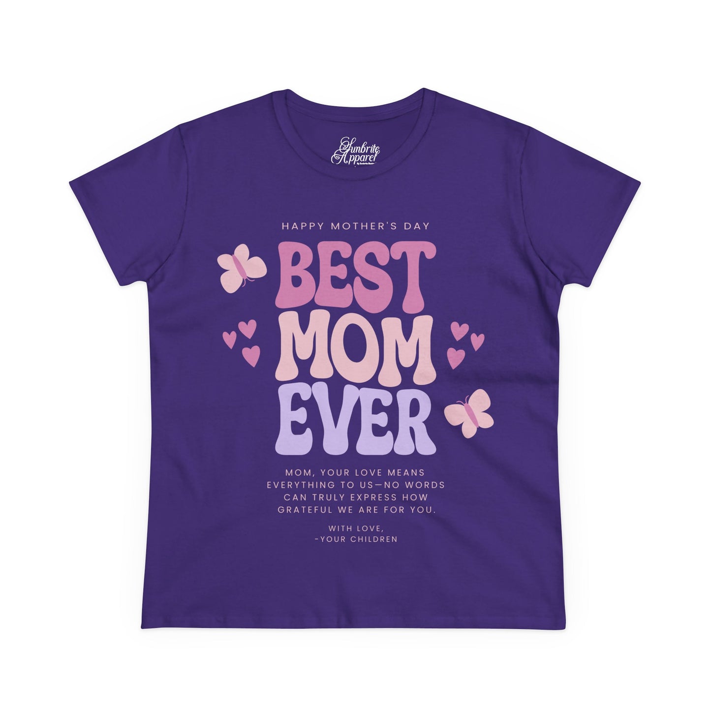 Best Mom Ever Women's Cotton Tee - Personalized Mother's Day Gift