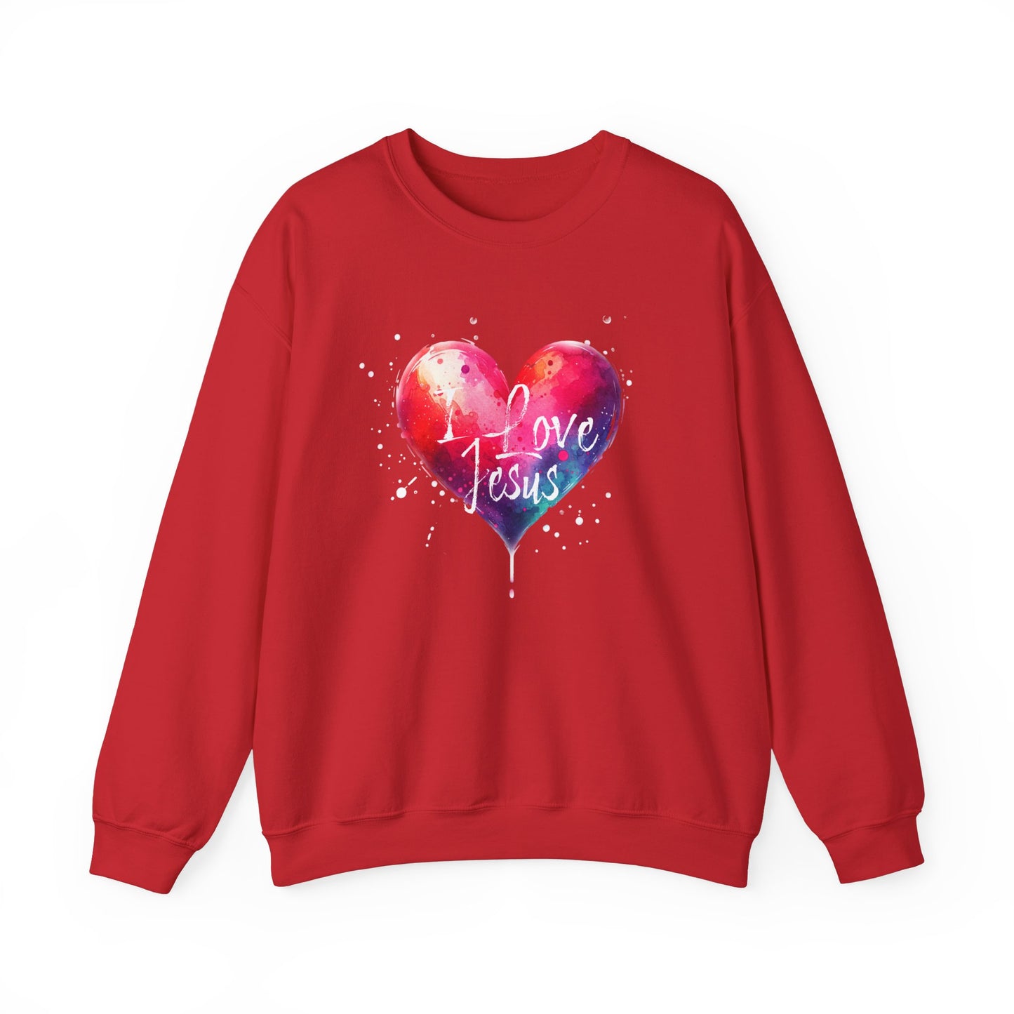 I Love Jesus - Valentine - Christian Sweatshirt