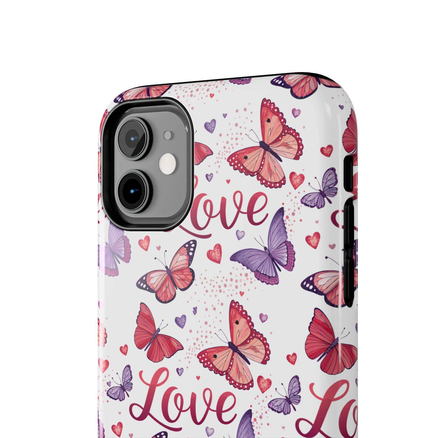 Love & Butterflies Valentine's Tough Phone Cases