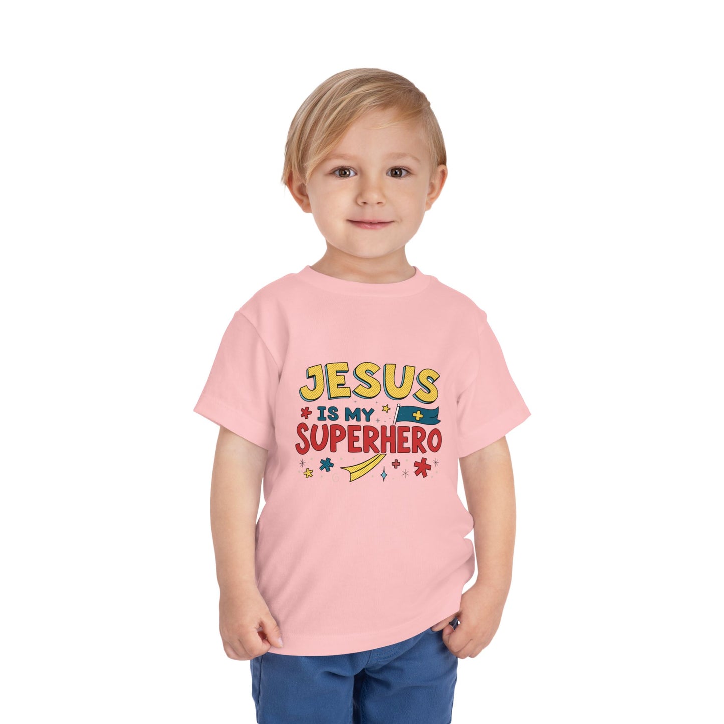 Jesus is My Superhero - Toddler Short Sleeve Tee