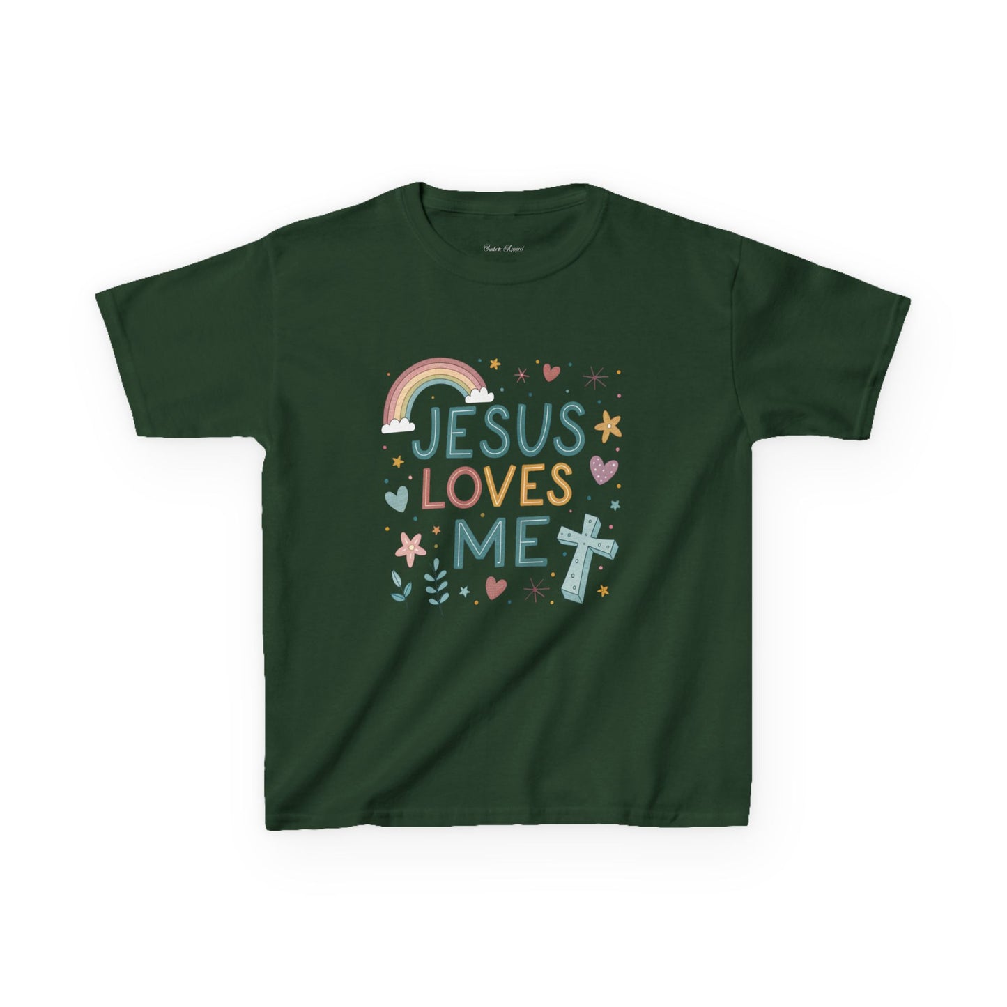 Kids T-Shirt Jesus Loves Me Design