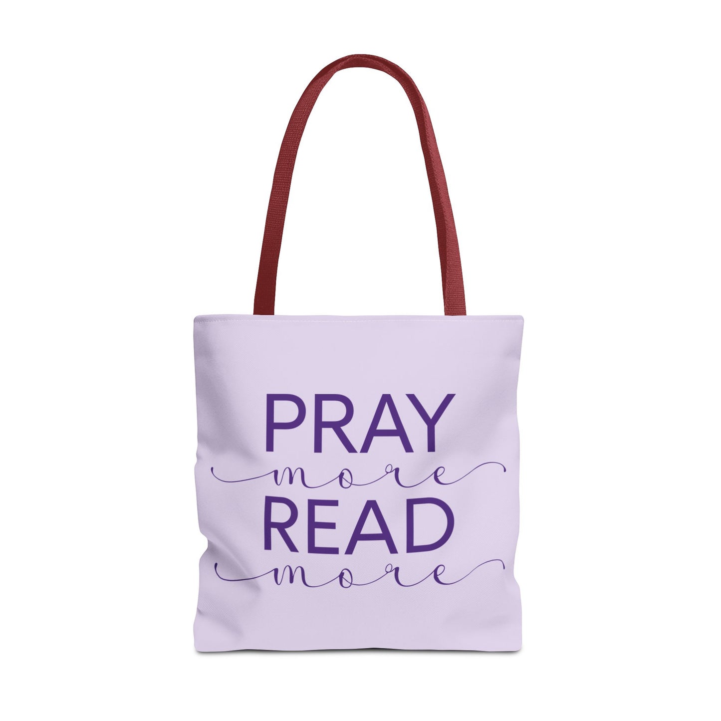 Pray More, Read More Tote Bag