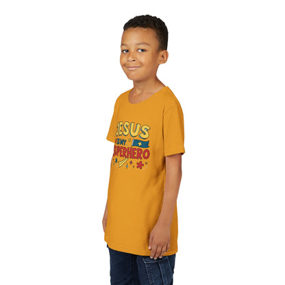 Kids 'Jesus is My Superhero' Short Sleeve Tee