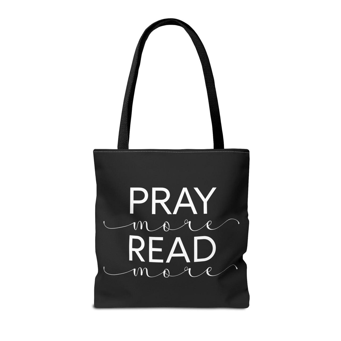 Pray More Read More Tote Bag