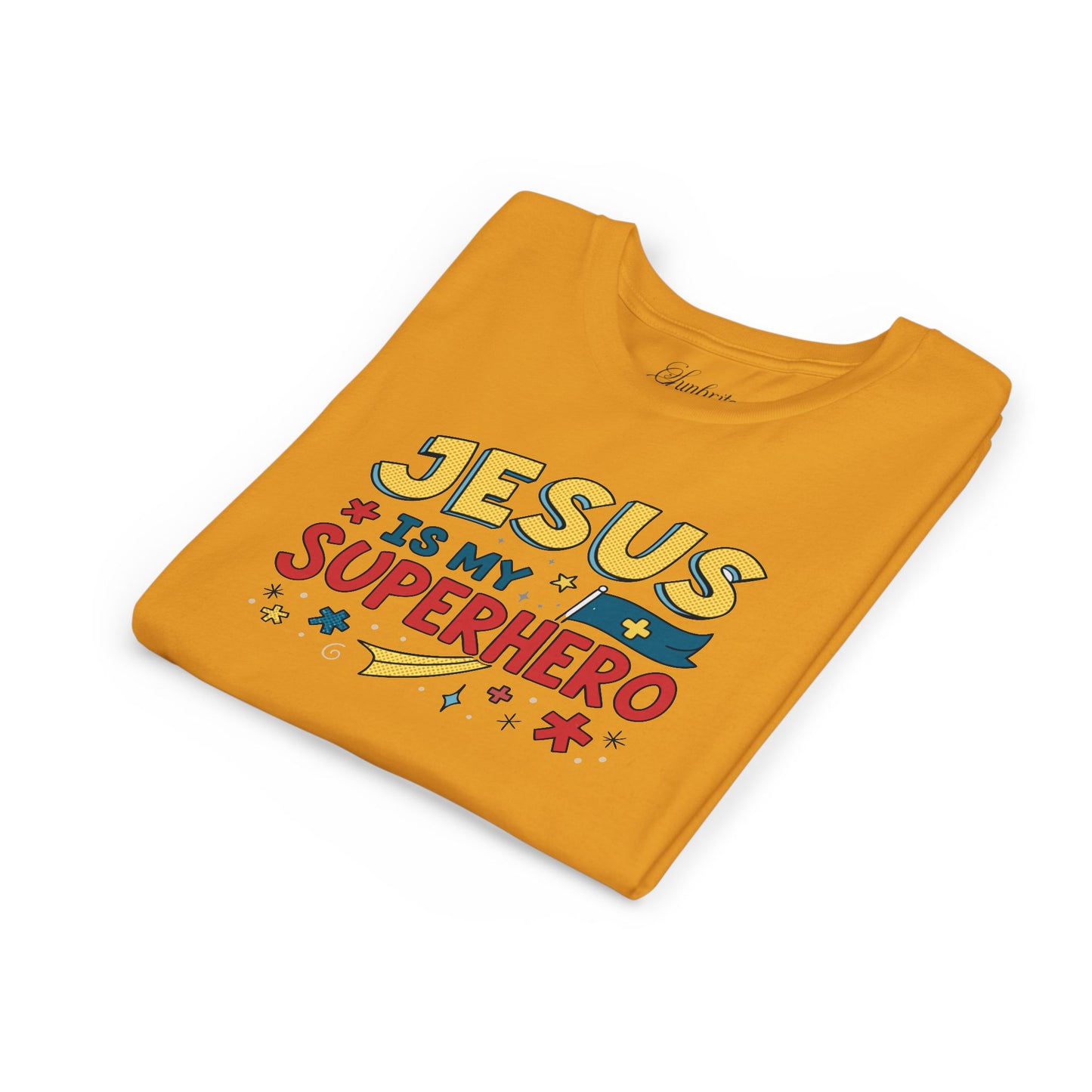 Kids 'Jesus is My Superhero' Short Sleeve Tee