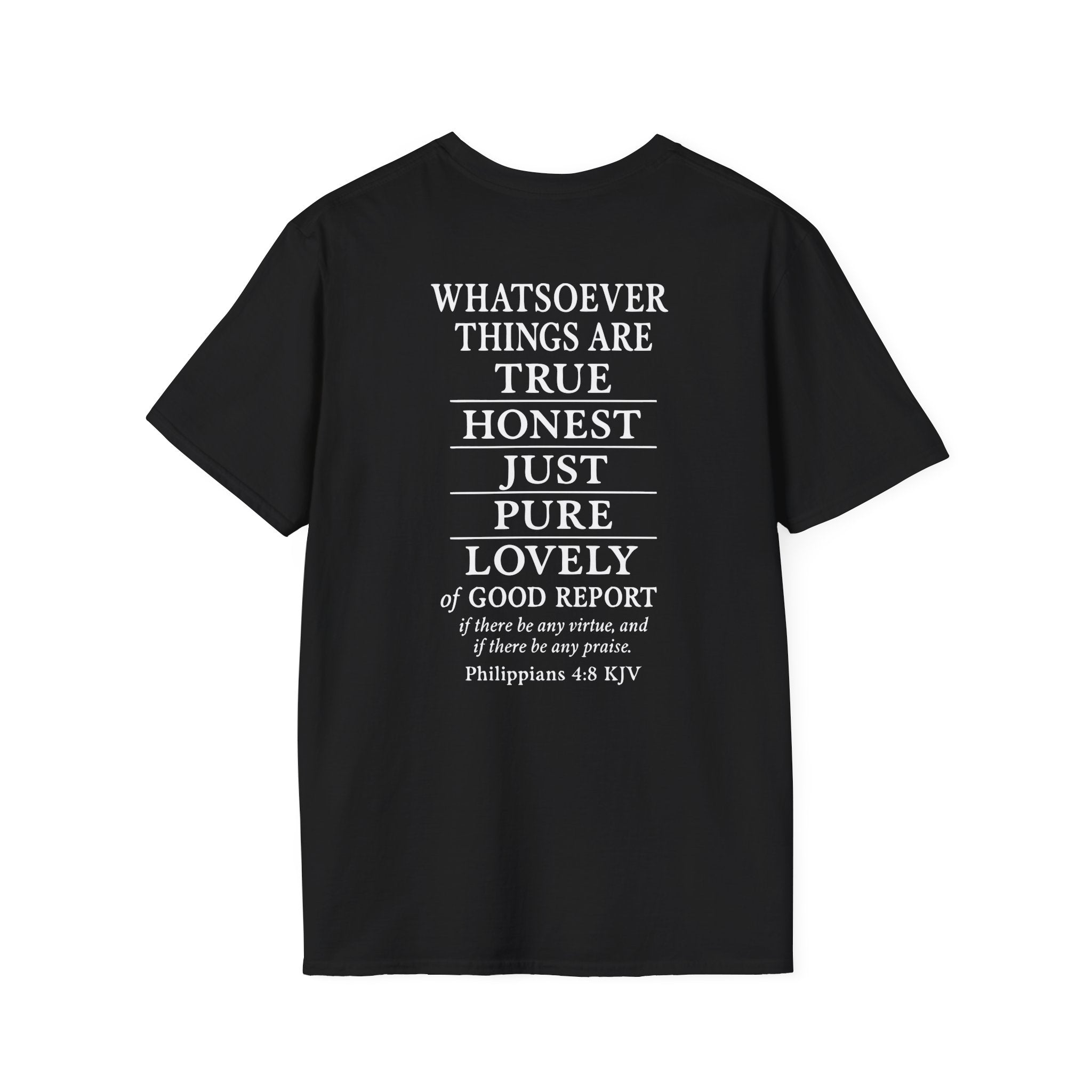 Philippians 4:8 Think on These Things Christian Unisex T-Shirt