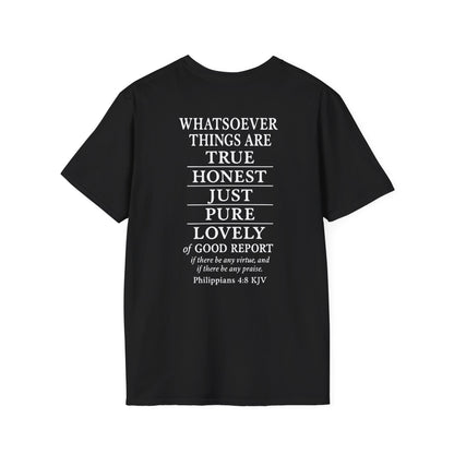 Philippians 4:8 Think on These Things Christian Unisex T-Shirt