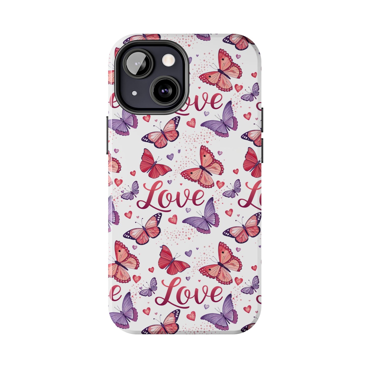 Love & Butterflies Valentine's Tough Phone Cases